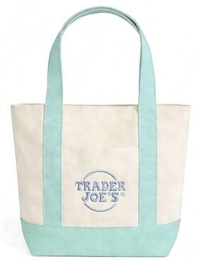 Trader Joe’s MINI Canvas Tote Bag - Light Green/Mint
